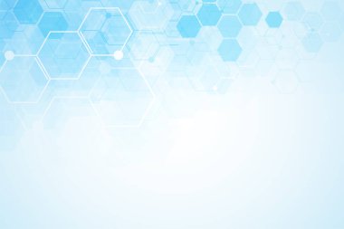 Soyut tıbbi geçmiş ve bilim konsepti.