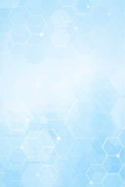 Soyut tıbbi geçmiş ve bilim konsepti.