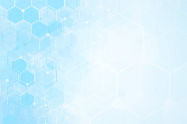 Soyut tıbbi geçmiş ve bilim konsepti.