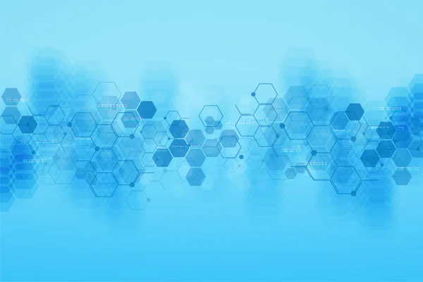 Soyut tıbbi geçmiş ve bilim konsepti.