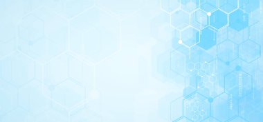 Soyut tıbbi geçmiş ve bilim konsepti.