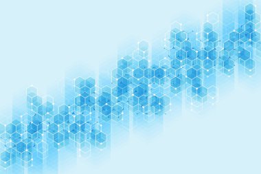 Soyut tıbbi geçmiş ve bilim konsepti