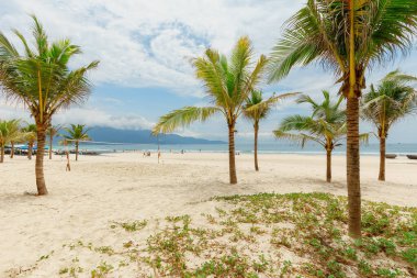 Danang, Vietnam: 9 Mayıs 2019 - Khe plajım Danang, Vietnam 'da güzel bir plajdır..