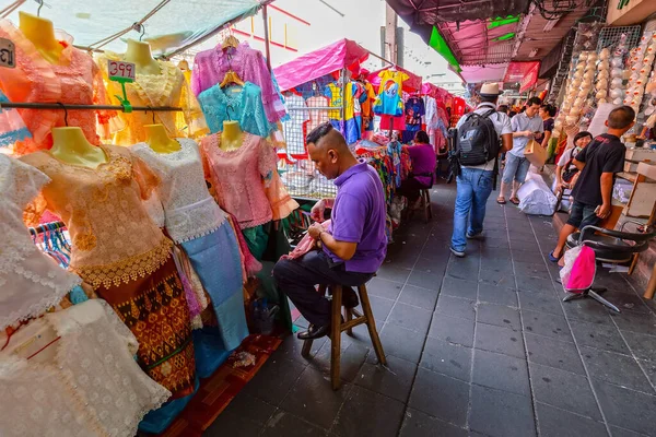 Bangkok Thailand Dec 2018 Άγνωστοι Ψωνίζουν Μια Αγορά Στη Μικρή — Φωτογραφία Αρχείου