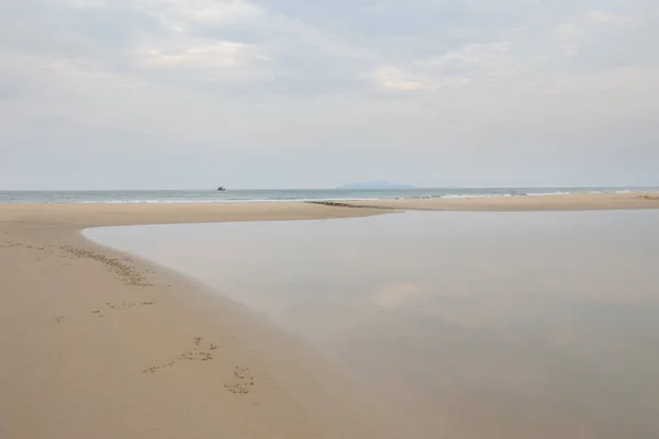 Пустое Море Пляжный Фон Копировальным Пространством — стоковое фото