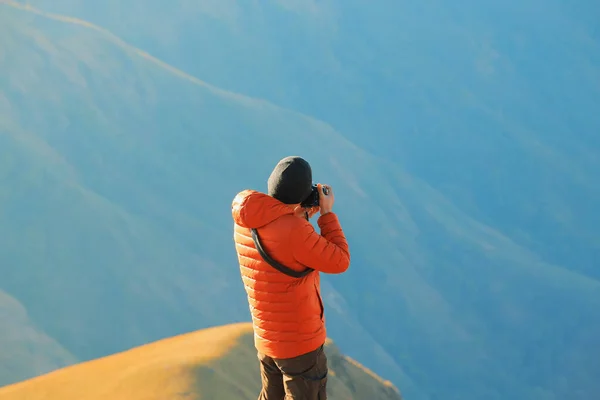 Cameraman Era Attesa Catturare Alba Mattino — Foto Stock