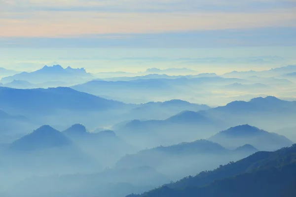 Mountain Range Morning Have Beautiful Light — Stock Photo, Image