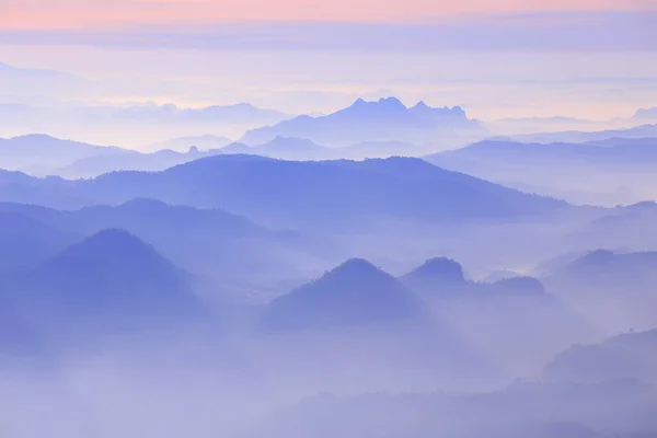 Mountain Range Morning Have Beautiful Light — Stock Photo, Image
