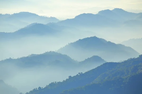 Mountain Range Morning Have Beautiful Light — Stock Photo, Image