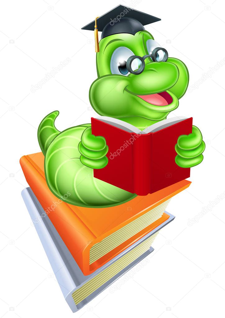 Bookworm Education Concept