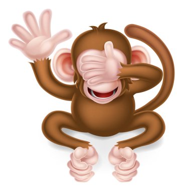 See No Evil Wise Monkey clipart