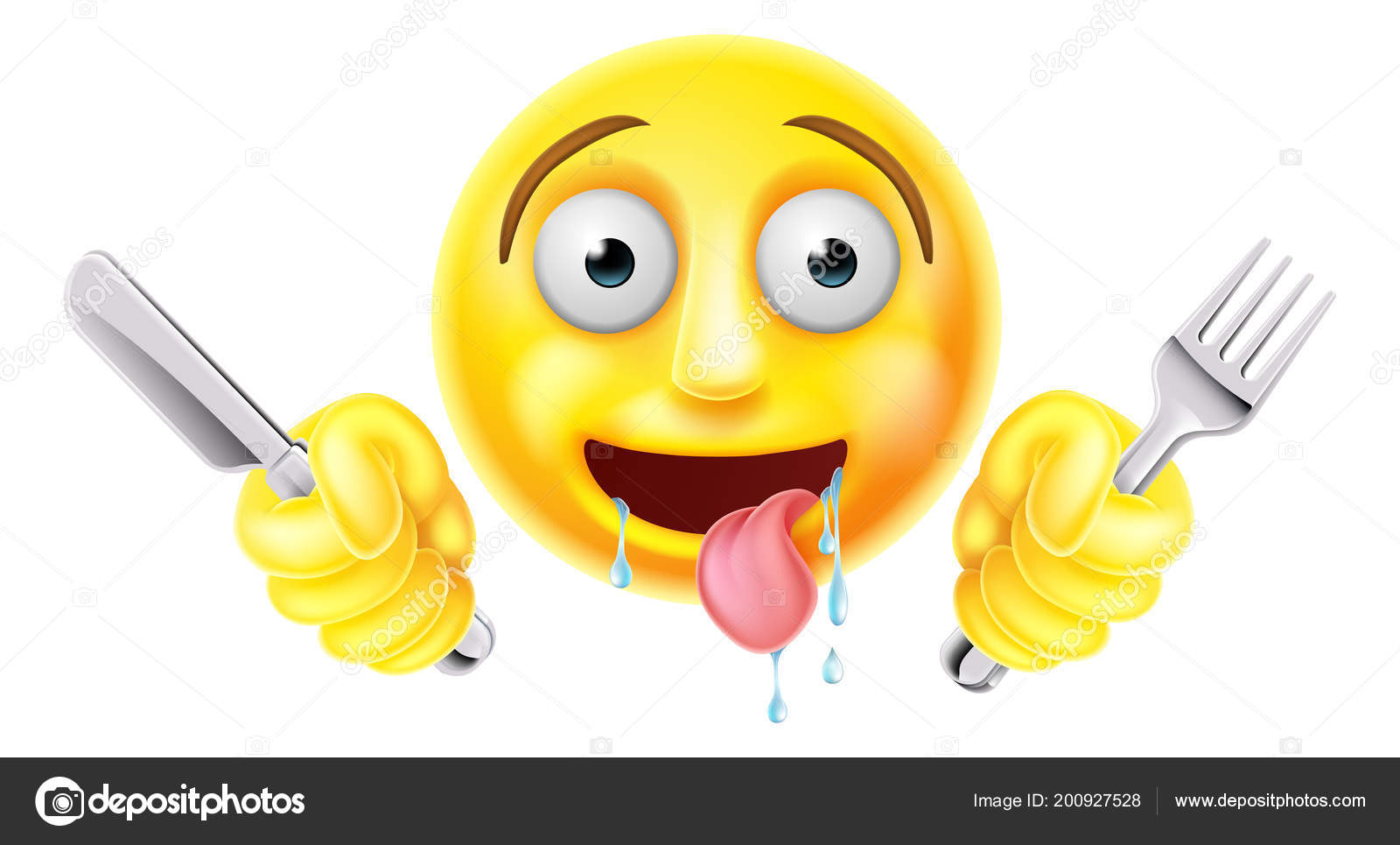 Sulten Emoticon Emoji stockvektor © Krisdog #200927528, image size:1600x965