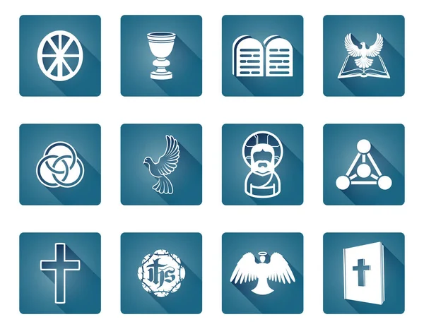 Christian Icon sembolleri — Stok Vektör