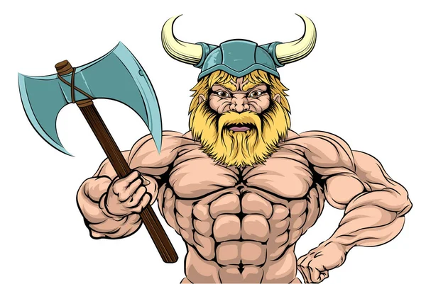 Mascotte de Viking Warrior Sports — Image vectorielle