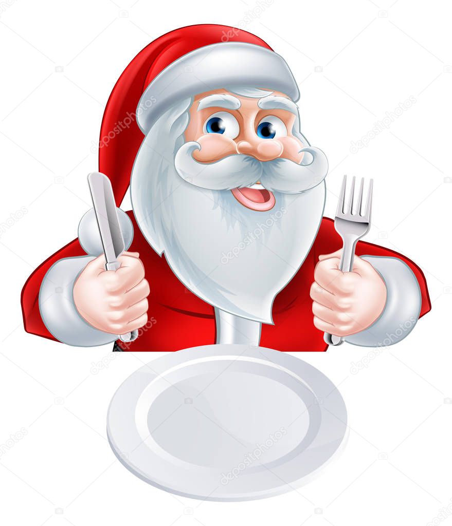 Santa Christmas Lunch Concept