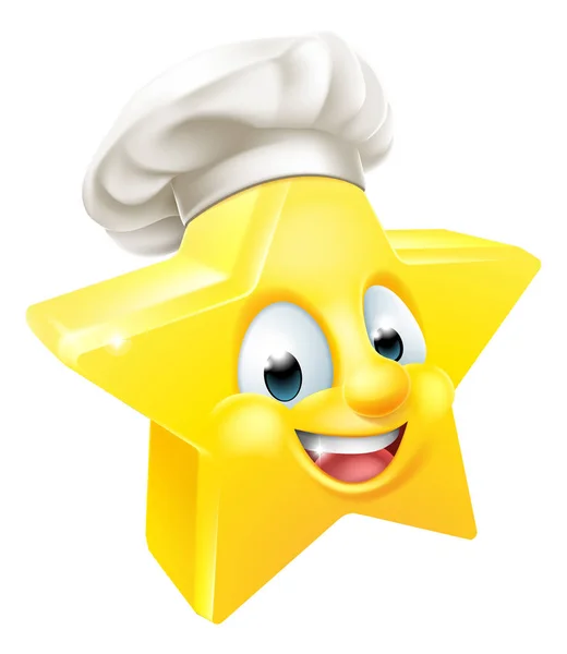Star Chef atau Baker - Stok Vektor