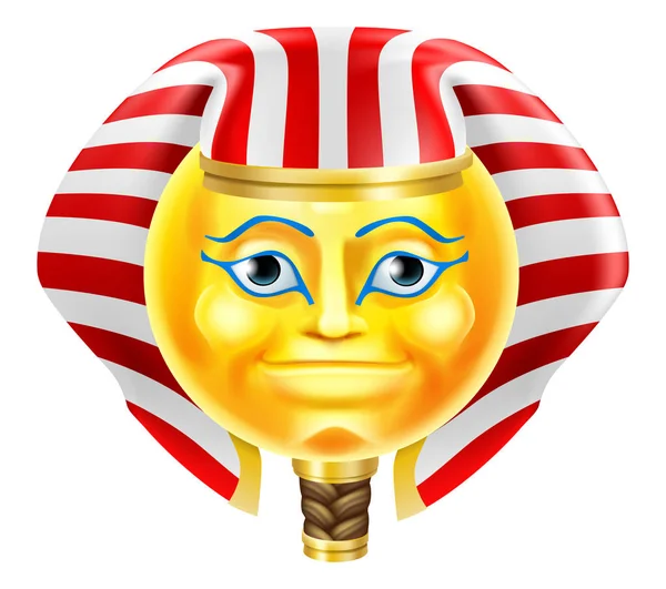Pharao-Emoji-Emoticon — Stockvektor