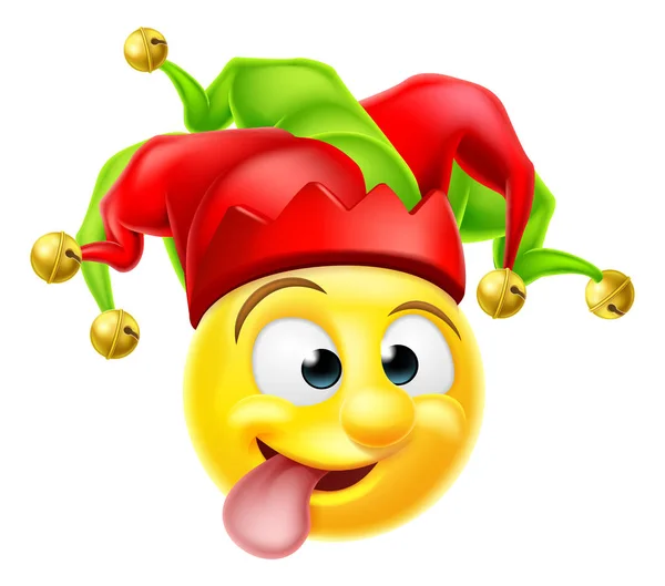 Court Jester Emoji Emoticon — Stockvector