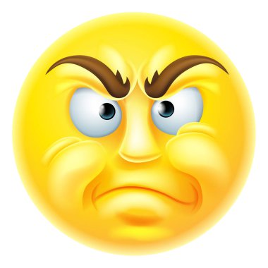 Kızgın ya da onaylamayan ifade Emoji