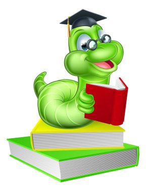 Sevimli çizgi Caterpillar solucan