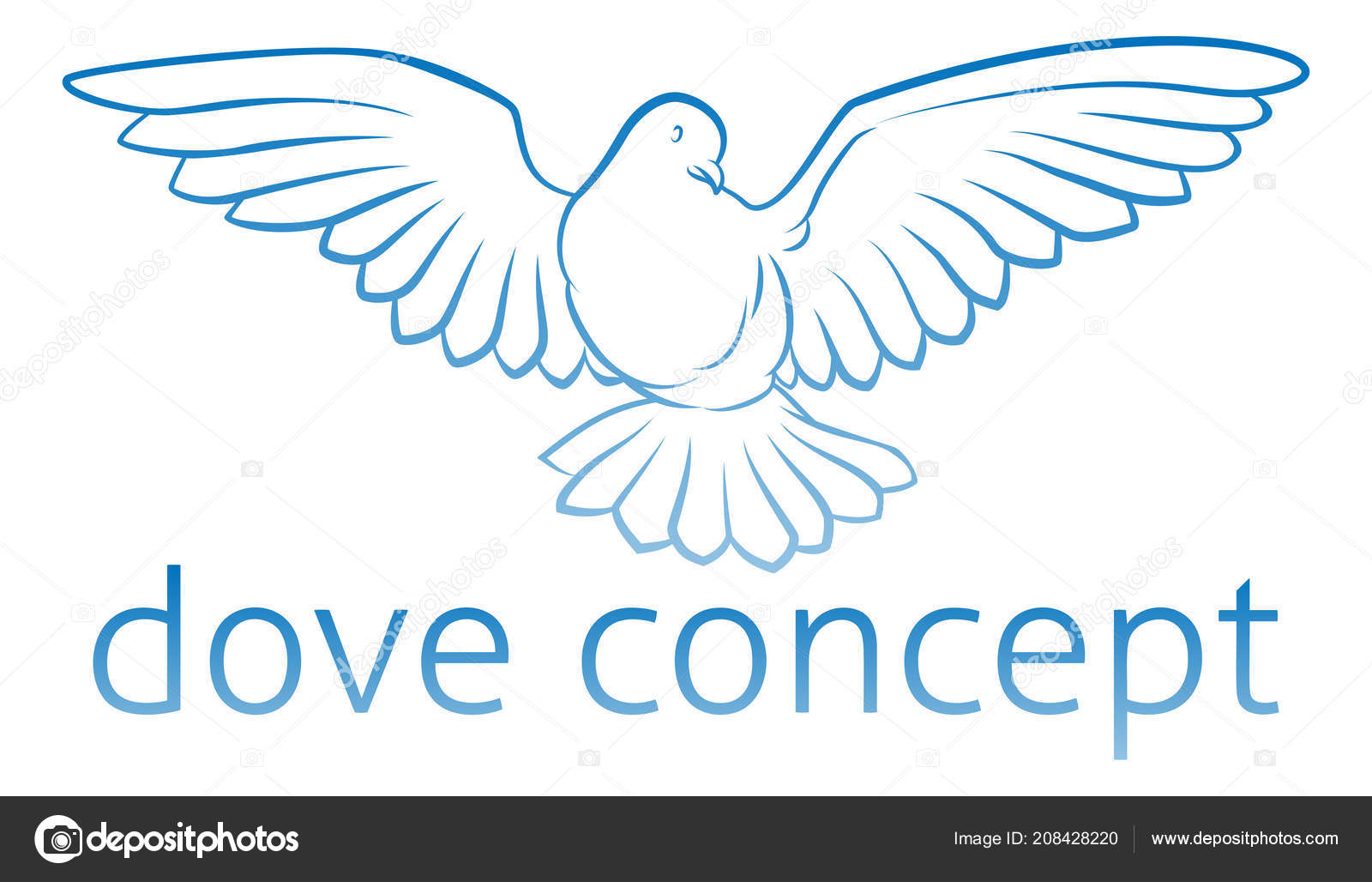 Dove Concept Graphic Stock Vector Image by ©Krisdog 208428220