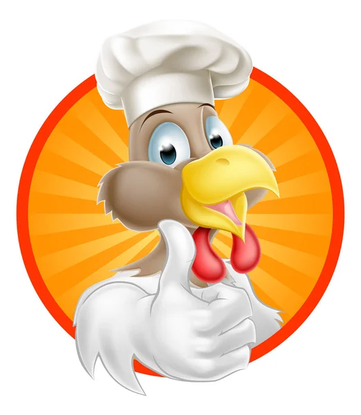 Pollo Chef Gráfico — Vector de stock