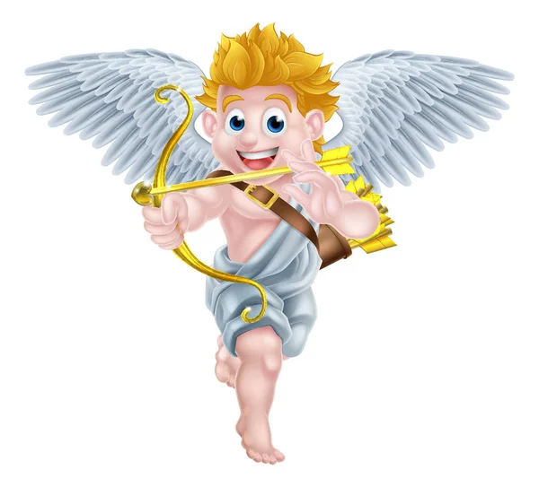 Dibujos animados Cupido Gráfico — Vector de stock