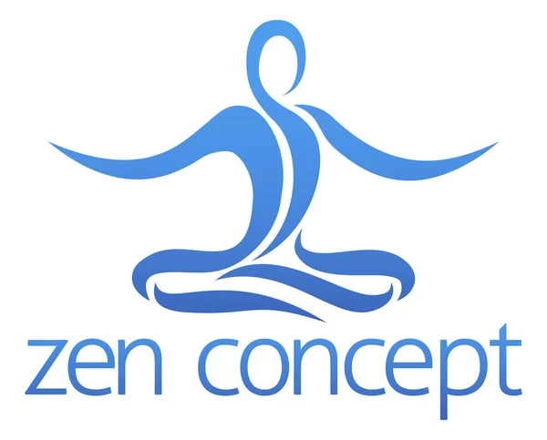 Concepto de figura zen — Vector de stock