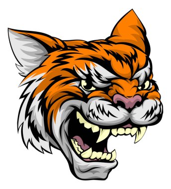 Tiger Sports Mascot clipart