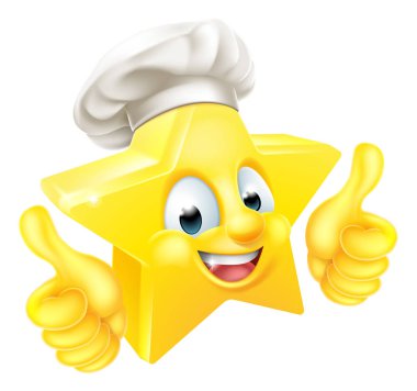 Başparmak yukarıya Star Chef