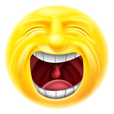 Screaming Emoticon Emoji clipart