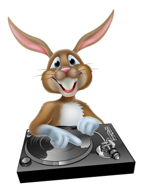 Çizgi film Paskalya Bunny Dj