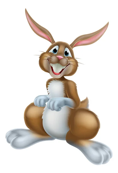 Easter Bunny Rabbit Cartoon — Stockvector