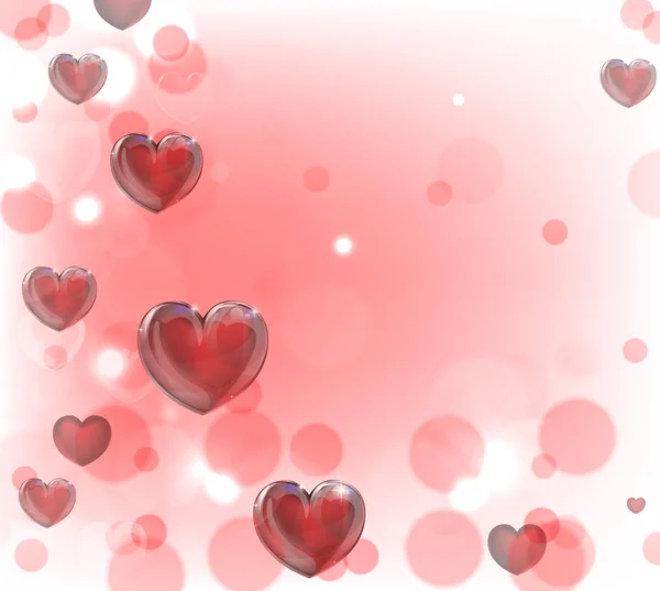 Día de San Valentín corazones fondo — Archivo Imágenes Vectoriales