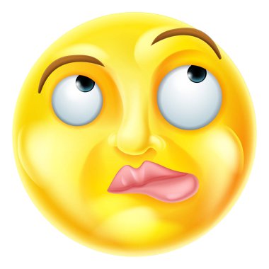 Düşünme Emoji ifade