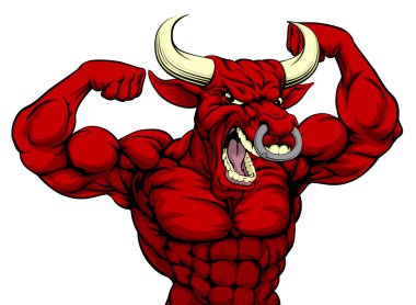 Sabit boğa spor maskot