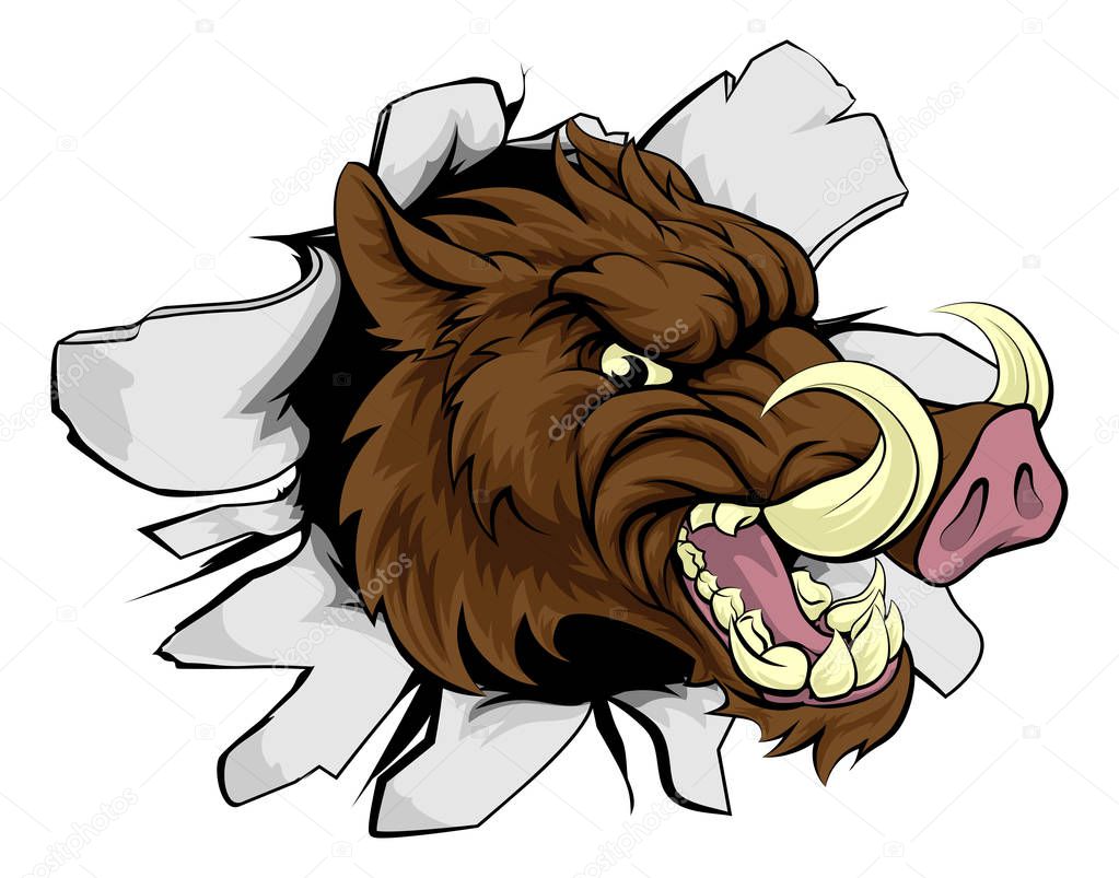 Boar Razorback Sports Mascot