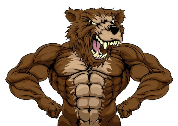 Bear Mascot Graphic Royalty Free Stock Illustrations