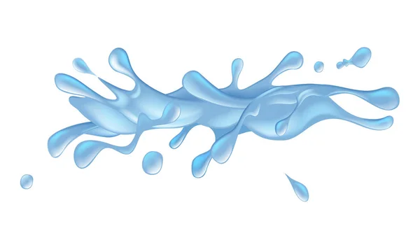 Dessin animé éclaboussure d'eau — Image vectorielle