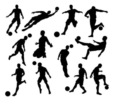 Siluet futbolcular
