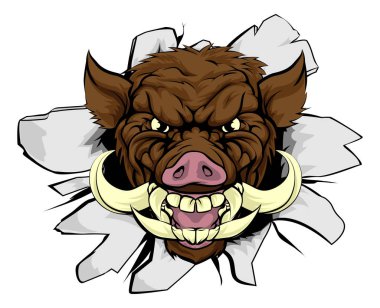 Yaban domuzu Warthog spor maskot