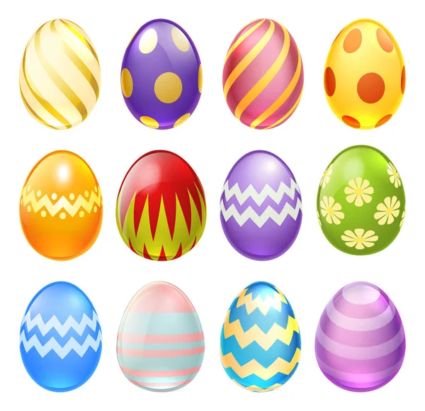 Huevos de Pascua gráfico — Vector de stock