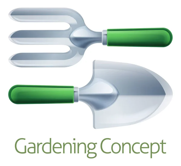 Conceito de ferramentas de jardinagem —  Vetores de Stock