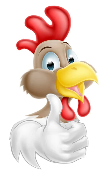 Талисман Cartoon Rooster — стоковый вектор
