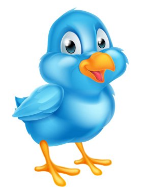 Karikatür Bluebird İllüstrasyon