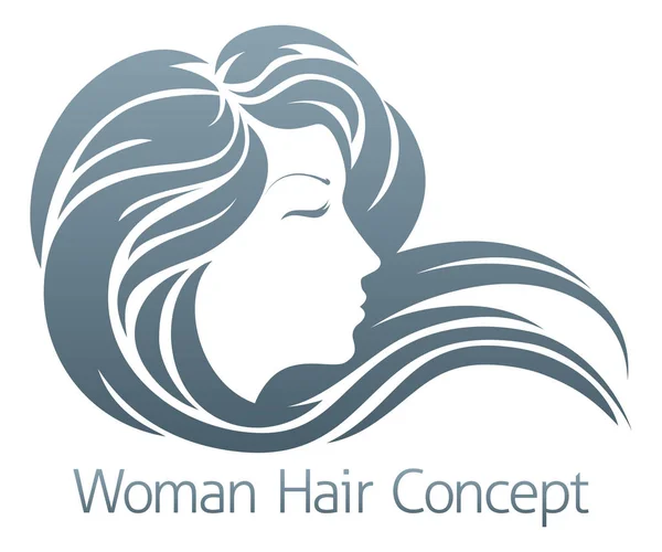 Woman Profile Concept — Stock vektor