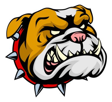 Bulldog maskot illüstrasyon