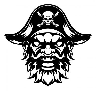 Çizgi film Korsan Maskotu