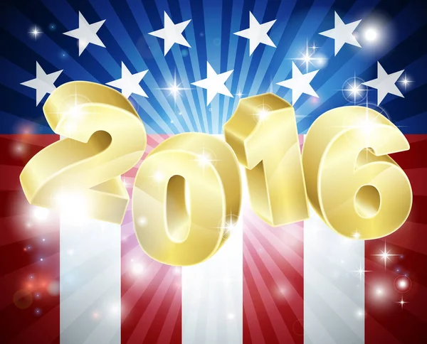 Концепция выборов под флагом США 2016 года — стоковый вектор