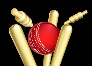 Kriket Topu Kırma Wicket Stumps